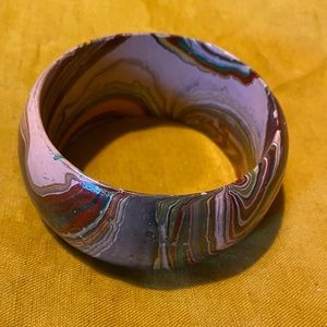 Vintage Wooden Painted Bangle